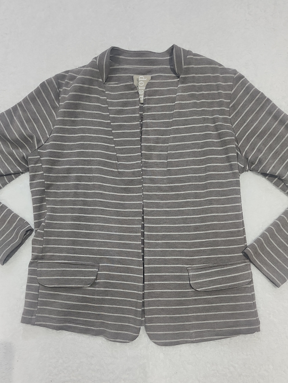 Anthropologie Dolan Left Coast Collection Open Front Striped Knit Blazer NWT